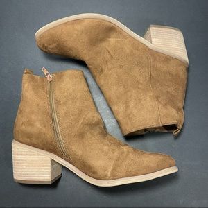 Abound Brown Heel Booties Ankle Boot